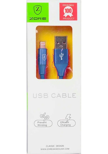 Metal Uçlu Lightning Usb Kablo