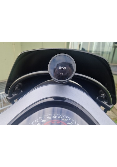 Vespa Telefon-navigasyon Tutucu Aparat Oval Siyah / Scoosee