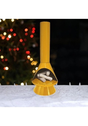 Lijinxu Küçük Şömine Heykelcik Işık Yılbaşı Sarı