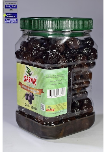 Sazak Yağlı Sele 261-290 KB M Siyah Zeytin Pet 900 G