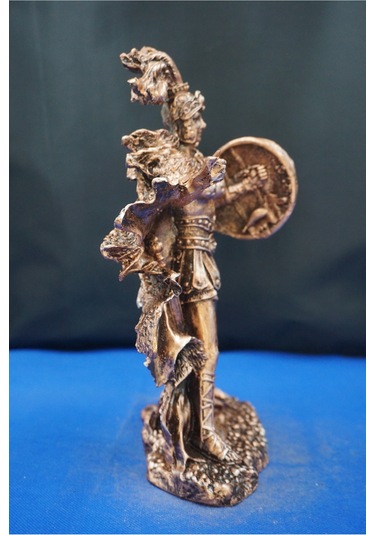 Athena Savaş Tanrıçası 26 Cm Mitolojik Heykel, Ev Dekor Ve Hediyelik Biblo Bakır