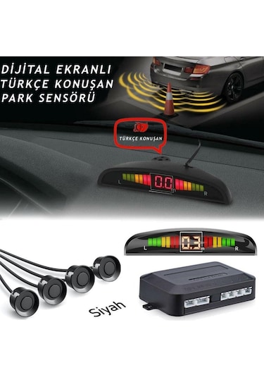 Niken Türkçe Konuşan Park Sensörü Siyah