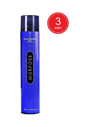 Morfose Mega Strong Saç Spreyi 3 x 400 ML