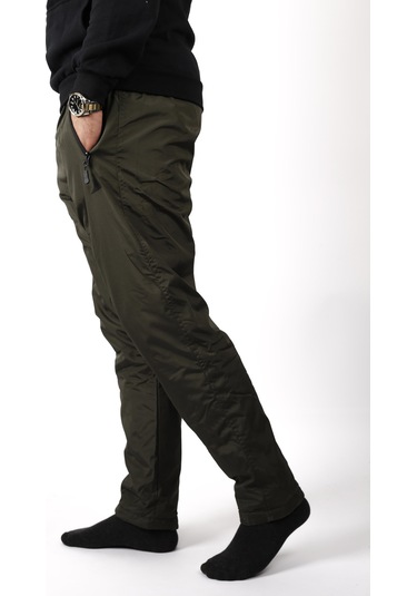 Erkek Haki Rüzgar Geçirmez Suya Dayanıklı İçi Peluş Motorcu Balıkçı Eşofman Altı 22eesa5033 Siyah