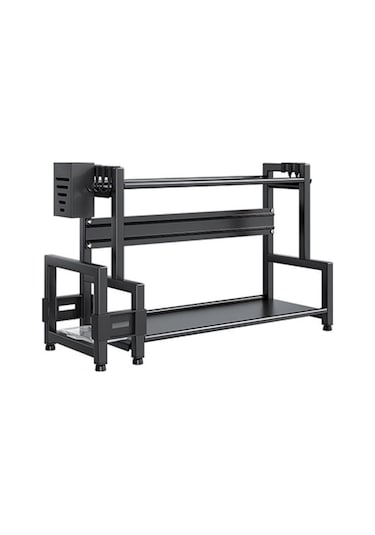 Sones Çift Katmanlı 30 Cm Mutfak Çok Amaçlı Raf Ev Tezgahı Baharat Depolama Rafları Diğer