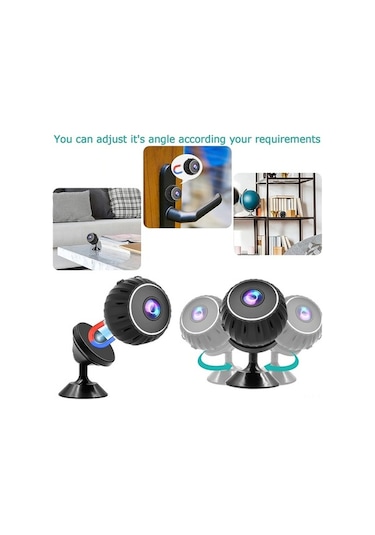 Flybuy Mini Wifi Kamera, Hareket Algılama, Hd Gece Görüş, Batarya İle Ev Güvenlik