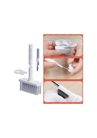 Kulaklık Temizleme Kalemi Klavye Temizleme Fırçası Beyaz