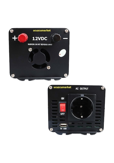 İnverter 12 Volt-300 Watt Modifıed Sinus Wave Gerçek Değer