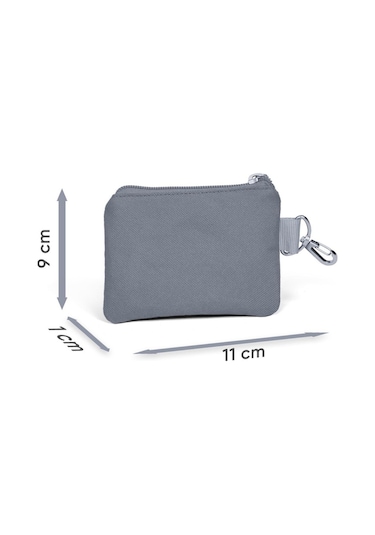 Coral High Siyah Gri Gamer Desenli Bozuk Para Çantası 21909 Gri - Siyah