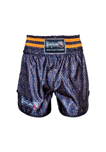 Dragondo Mt3405 Muay Thai Şortu Kick Boks Şortu Dijital Baskılı Antrenman Şortu Siyah