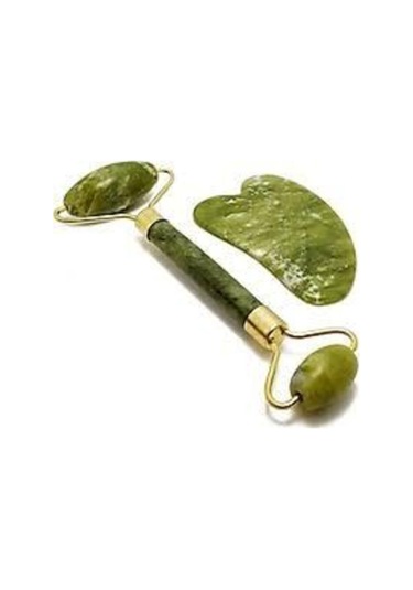 Selenofil Yeşim %100 Doğal Taş Masaj Aleti Ve Kalp Gua Sha Yüz Bakım Taşı