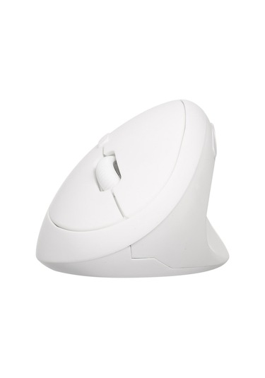 2.4g Kablosuz Dikey Fare - Ergonomik Tasarım, 3 Dpı Ayarı, Beyaz Pilsiz Optik Optik