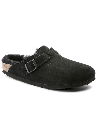 Birkenstock Boston Fell Vl Laf Kadın Ev Terlik Siyah 259883 Siyah