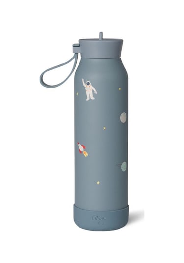 Citron 3 Katmanlı Paslanmaz Çelik Termos Seti 500 Ml - Spaceship Mavi