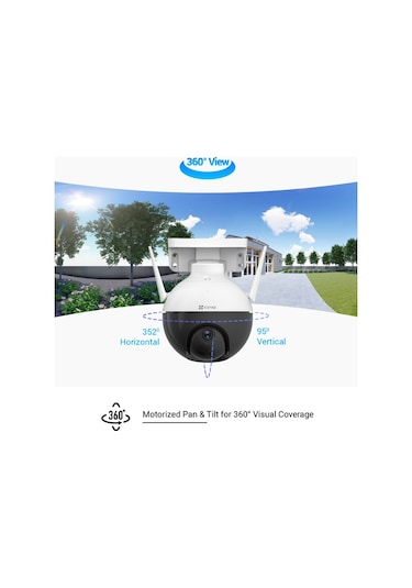 Ezvız C8C Dış Mekan Yatay Dikey Hareketli Kamera