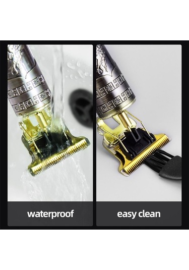 T9 Vintage Profesyonel Elektrikli Kablosuz Saç Kesici Tıraş Makinesi Erkekler İçin