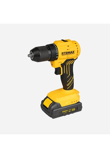 Rtrmax RTS5010 Çift Akülü Taşıma Çantalı Akülü Matkap 2.0 Ah 20 V