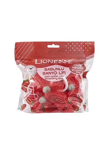 Lionesse Çilek Sabunlu Banyo Lifi 952