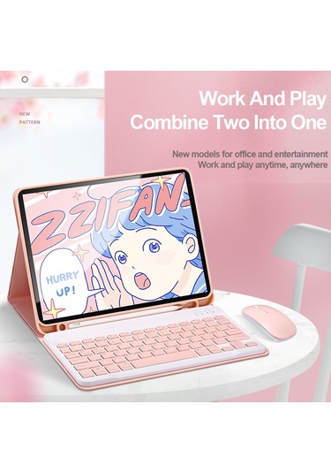 Teltree İpad Uyumlu Pro 11" 2021 Ve Mini 1-5 İçin Siyah Yeşil Kablosuz Bluetooth Klavye+fare+koruyucu Kılıf - Dayanıklı, Kompakt, Çift Modlu