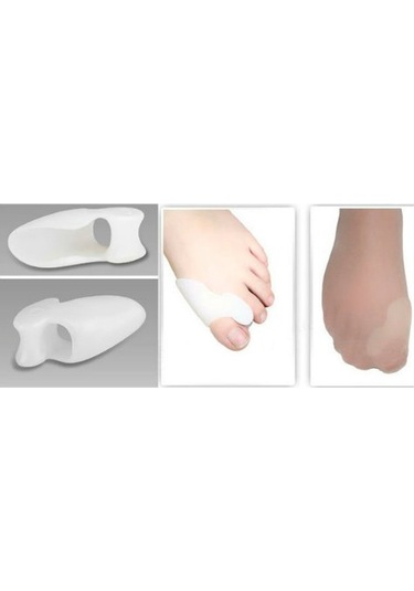Büro Ev Ofis Personeli İçin Makaralı Ayak Parmak Koruyucu Silikon Set