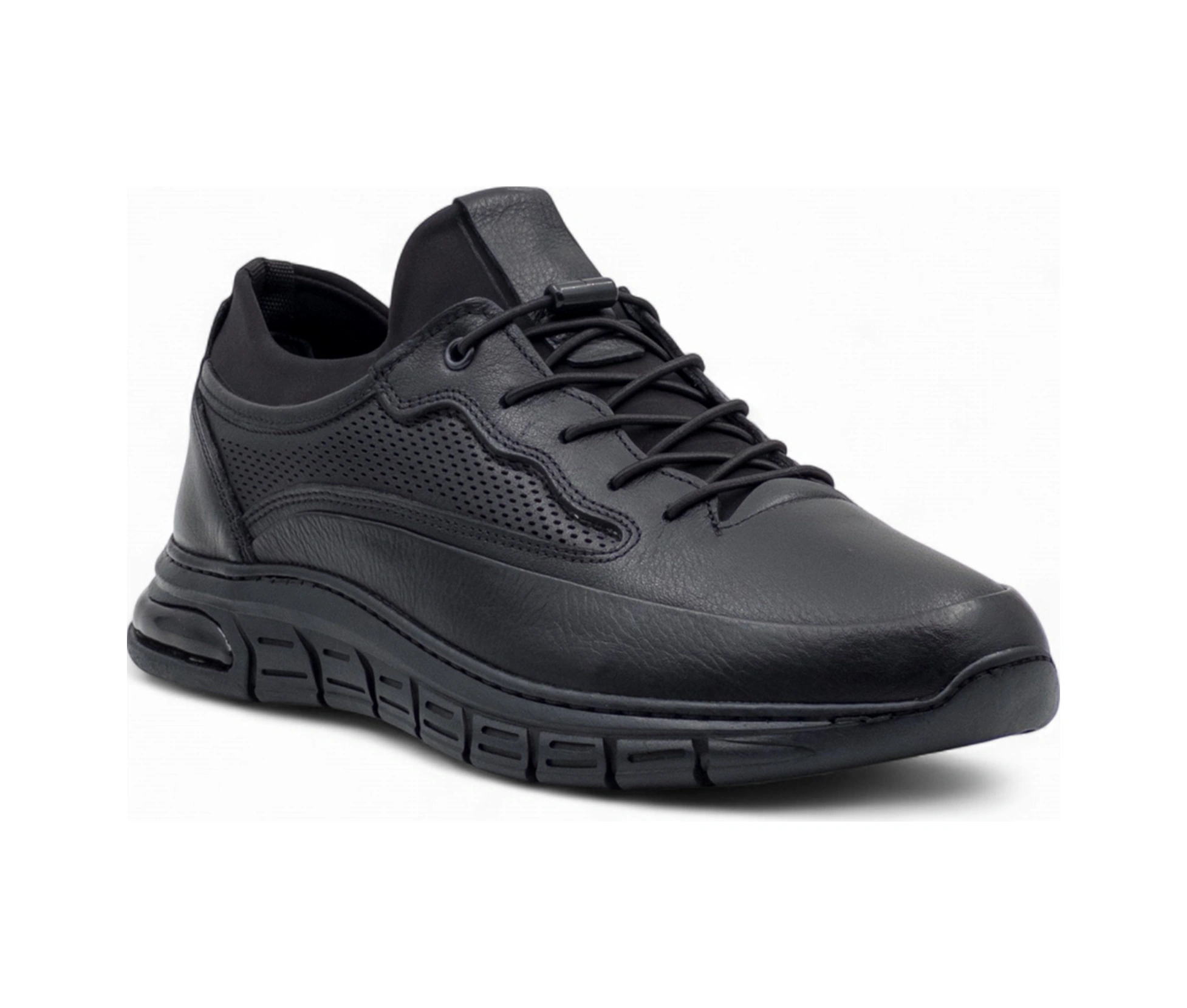 Voyager 1036 Erkek Hakiki Deri Ayakkabı Kış Siyah