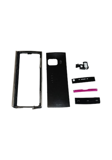 Nokia X6 Kapak Nokia X6-00 Uyumlu Siyah Ön Kapak Arka Kapak Tuş T