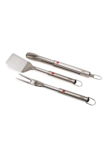 Joseph Joseph Grillout 3 Lü Paslanmaz Çelik Barbekü Spatulası, Maşa Ve Çatal Seti