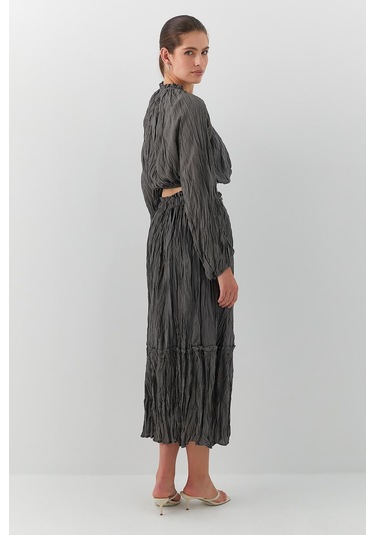 Kraş Dokulu Etek Takım Antrasit Antrasit