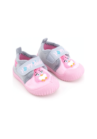 Gezer Kışlık Cırtlı Ayarlanabilir Rahat Taban Happy Birds Bebe Kız Panduf Ayakkabı Ga2kbm.03364.00.3g5.b42 Pembe