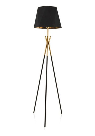 Evidea Lighting Polda Lambader - Siyah / Altın - 157 Cm Siyah / Altın