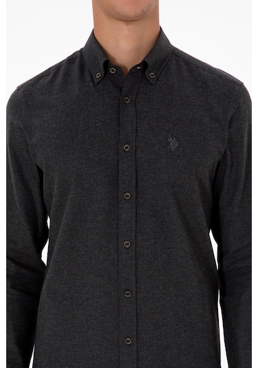 U.s. Polo Assn. Erkek Siyah Gömlek Basic 50316721-vr046 Siyah