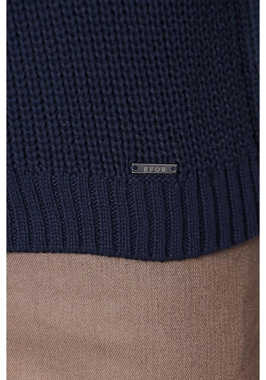 Tr 850 Slim Fit Lacivert Klasik Triko Lacivert