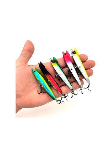 Valkyrie 5 Adet Kutulu 18gr Tatlı Tuzlu Su Uyumlu Kancalı Biyonik Olta Yem Seti