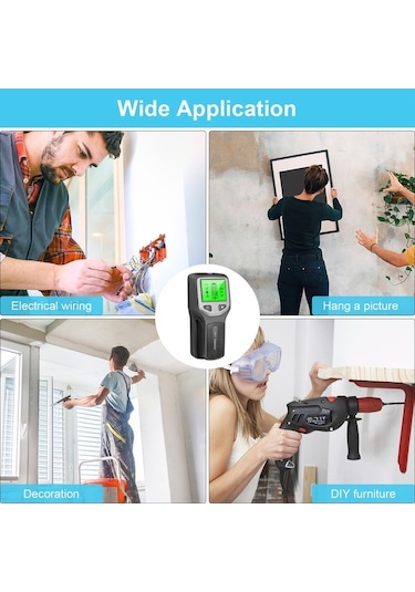 Besthome1 Hlw330 5'li Taramalı Dijital Duvar Tarayıcı: Metal, Ahşap, Kablo, Pvc Boru, Su Borusu Dedektörü