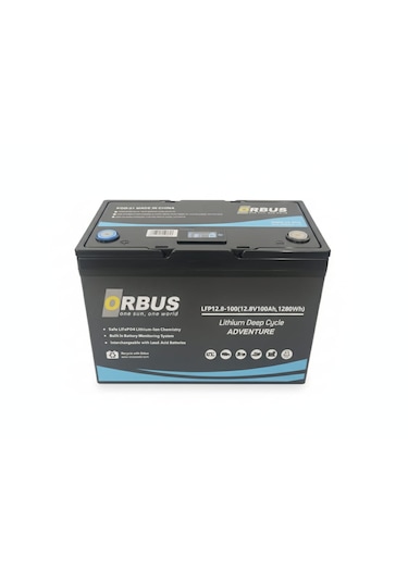 Orbus 12.8 V 100Amper Lityum Lifepo4 Akü