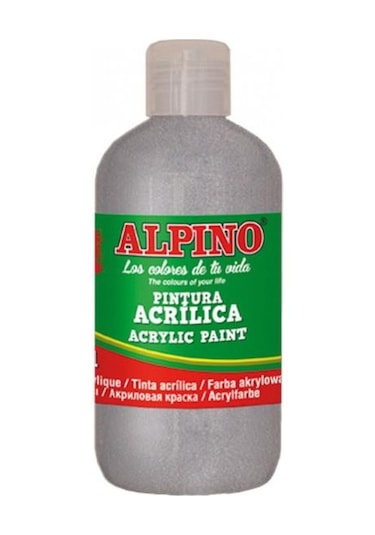 Alpıno Dv-0135 250 Ml Akrilik Metalik Boya Gümüş