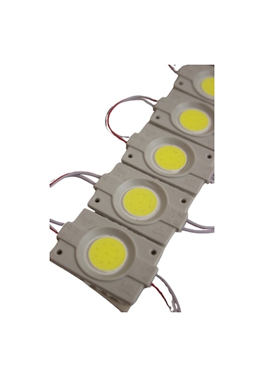 12 Volt 2.4 Watt Tekli Su Geçirmez Modül Led Beyaz (10 Adet)