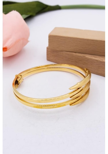 Latif Kuyumculuk 22 Ayar Altın İki Sıra Oval Kaburga Kadın Bileklik Lkbk1155