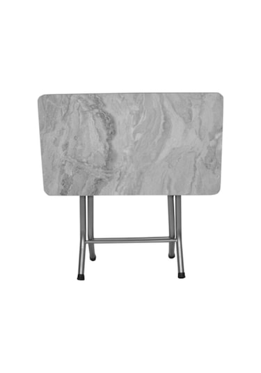 Beyaz Mermer Desenli Katlanabilir Masa 60 110 Diğer