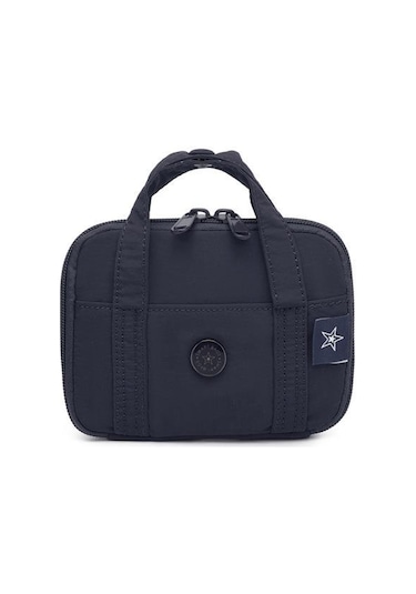 Smart Bags Mikro Poly Kumaş Askılı Mini Boy Kadın Cüzdanı 3346 Lacivert