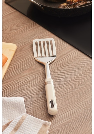 Karaca Mastermaid Oluklu Spatula Krem