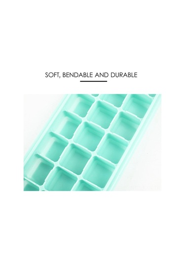 Kosona Ev Ve Bar Kullanıma Silikon Ve Pp Malzeme 24 Hücreli Kapaklı Buzluk Mavi/yeşil/pembe Seçenekli Buz Kutusu Çok Renkli