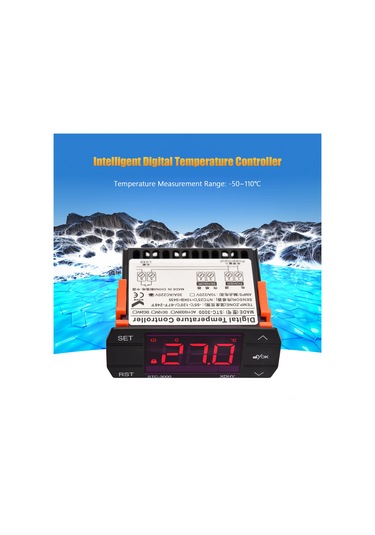 Geeksen Stc-3000 Akıllı Sıcaklık Kontrol Cihazı 30a - Isıtma/soğutma, Doğrulama, Gecikmeli Başlangıç, Alarm, Veri Kilidi - Ac 220v