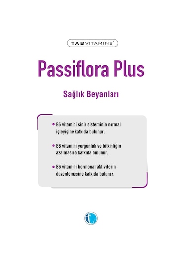 Tabvitamins Passiflora Plus 30 Tablet