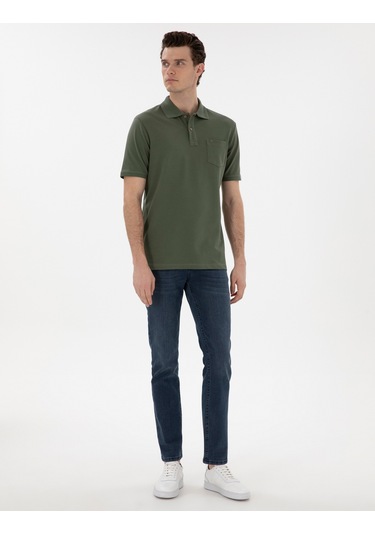 Pierre Cardin Erkek Haki Tişört Basic 50302538-vr027 Haki
