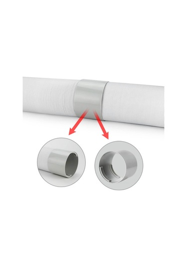Ximistore9 Ev Tipi Taşınabilir Klima Exhaust Boru Bağlantısı, 150mm 5.9 İnç Universal Uç, Saat/yönsüz Vida, Abs Malzeme, İyi Sızıntı Engeli, Kolay Kurulum Aksesuarı