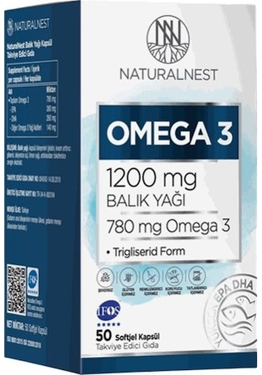 Naturalnest Omega 3 Balık Yağı 50 Kapsül