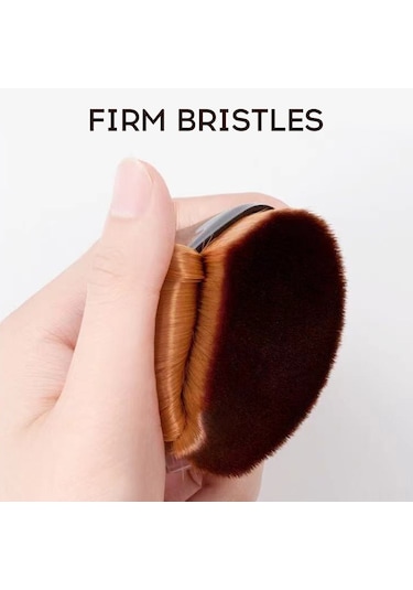 Yifomall Yumuşak Kıllı Elmas Şekilli Fondöten Fırçası - Hızlı Makyaj İçin Kapaklı