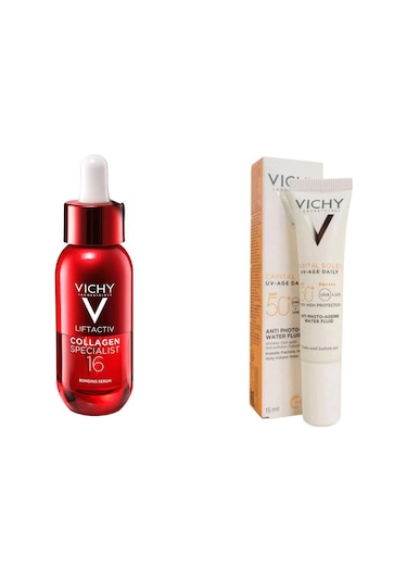 Vichy Liftactiv Collagen Specialist 16 Bonding Serum 30 Ml + Uv Age Daily Spf50 15 Ml