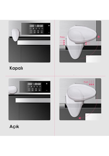 Portakal Safety Fırın Kilidi 8 CM x 5.5 CM